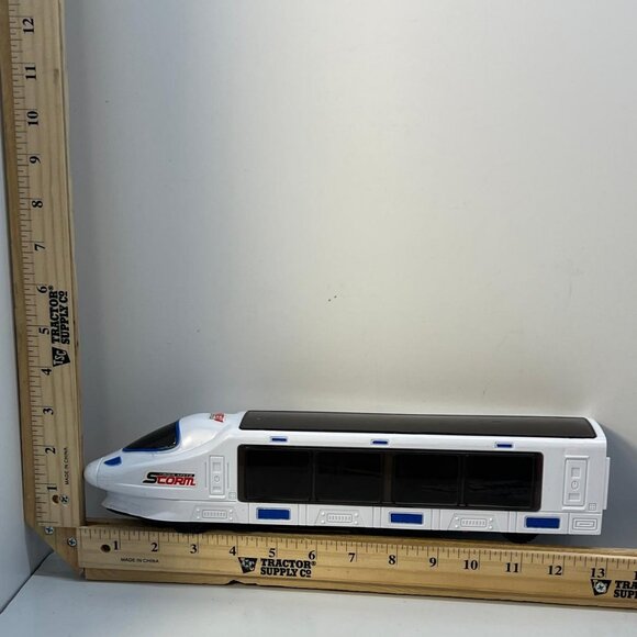 Other - 3D Bullet Train No 2016A Battery Operated Toy Train White Blue 13 Inches